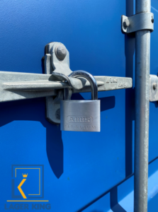 Abus Schloss sichert den Container